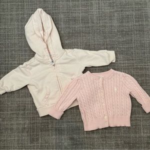 Ralph Lauren Baby Cardigan and Hooded Sweatshirt